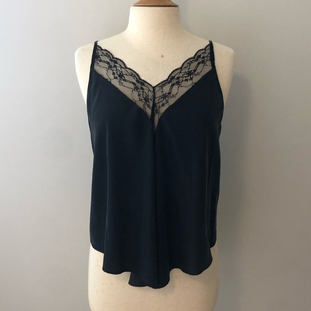Zara TRF Collection Black Lace Camisole Size M
